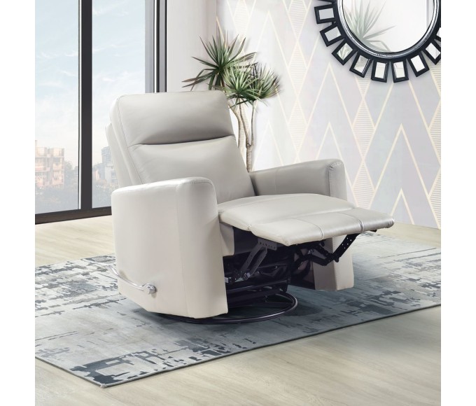 9658 Leather Swivel Rocker Recliner